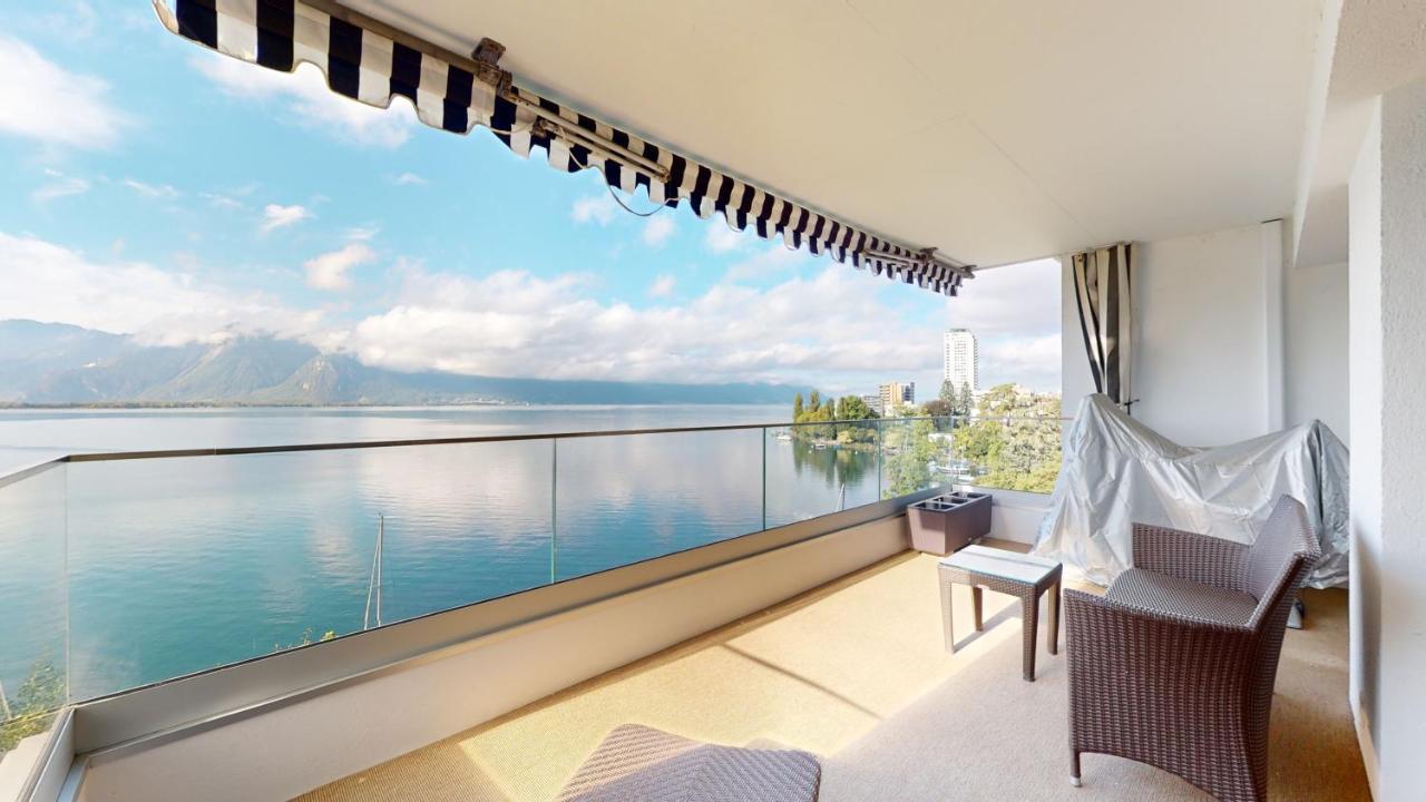 Lakefront Apartment With Exceptional View Territet Extérieur photo